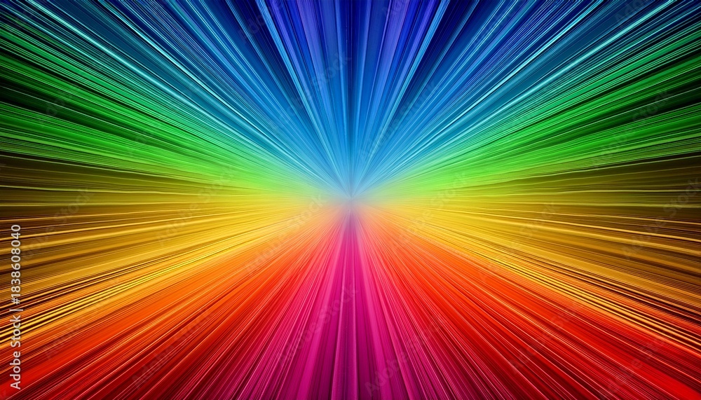 Obraz premium Abstract Lines With Rainbow Gradient Background