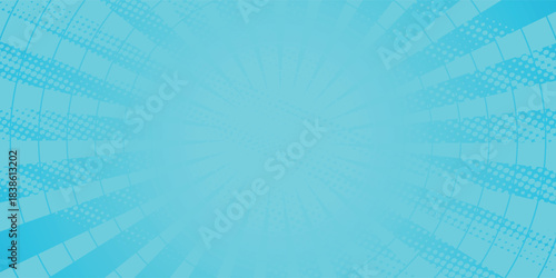 Comic background Blue. Pop art texture. modern