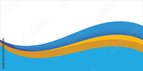 Modern abstract background with smooth blue wave design and gradient effect. Ideal for business, technology, presentations, and website designs.