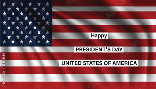 Happy Presidents Day USa Flag Background