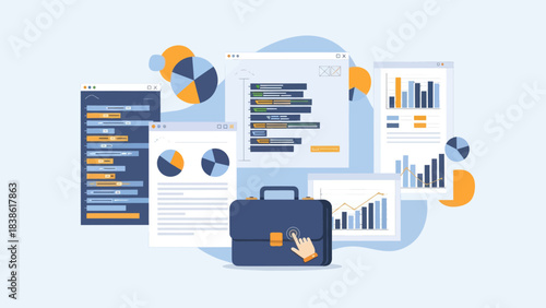 Business Portfolio with Financial Charts and Data Analysis.