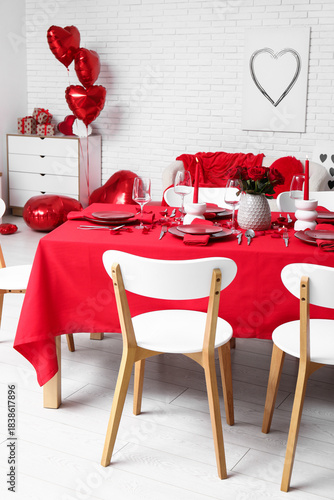 Festive table setting decor...