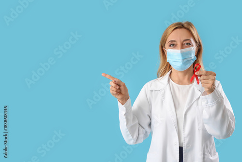 Mature female doctor with f...