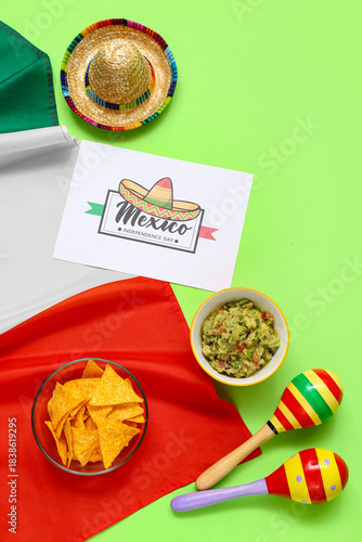 Greeting card with text MEX...