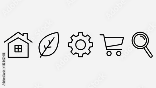 Collection of Essential Icons for Website and App Design.