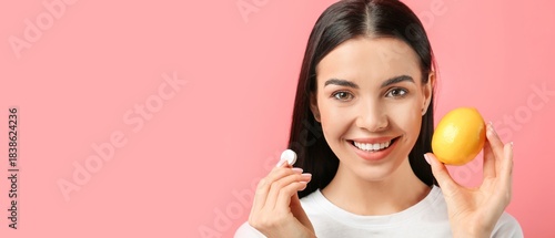 Beautiful young woman with ...