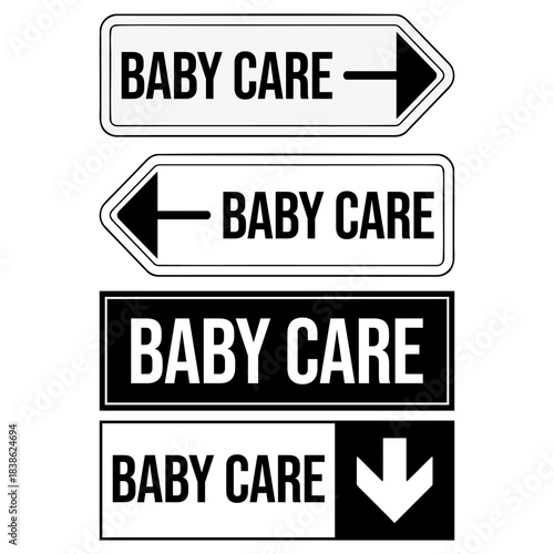 Baby Care – baby care sign for store aisle
