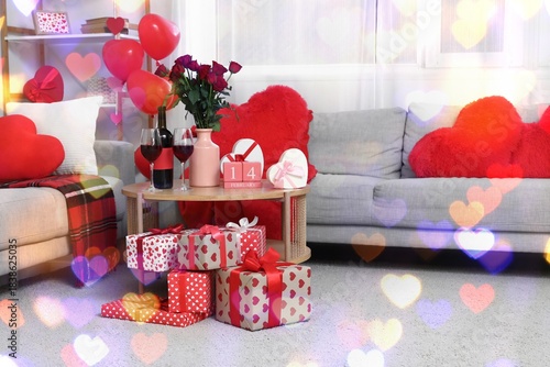 Interior of living room dec...