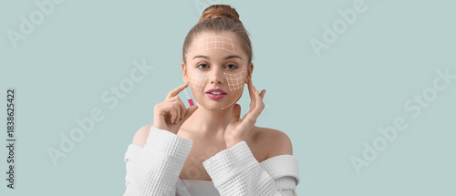 Beautiful young woman with ...