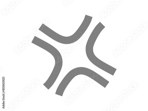 怒りのマーク（イライラのアイコン）