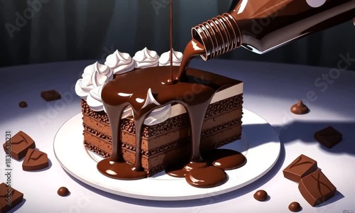 Syrup & Layers – Cake Frame from Rich Chocolate Dessert & Indulgent Culinary Presentation Video