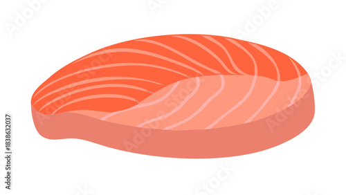 raw salmon steak