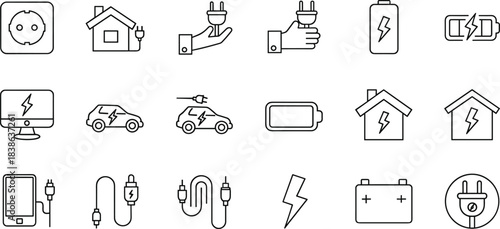 Financial Credit Rating and Business Trust Line Icons Set: Handshake Agreement, Document Quality, Thumbs Up Approval, Bank Building, Credit Score, Customer Review, Outline Vector Collection, isolated