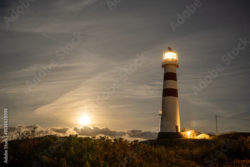 Oksøy Lighthouse at Sunset on the Norwegian Coast