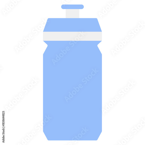 blue plastic water bottle