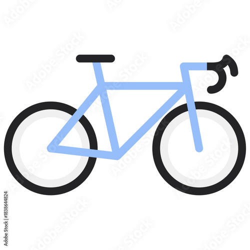 road bike icon vector illustration