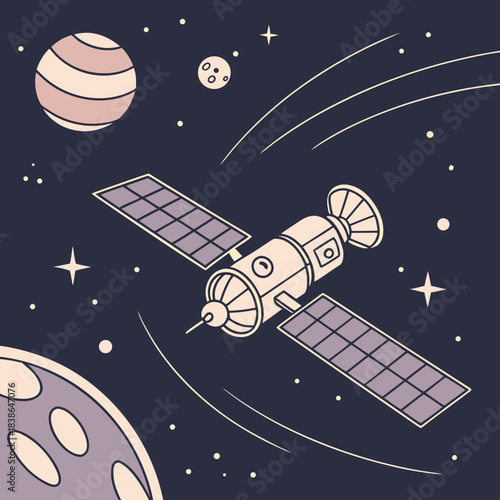 rocket in space