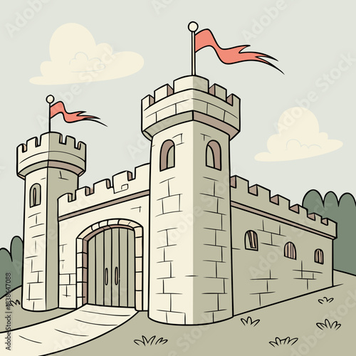 vector illustration of a mosque