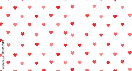 Red Hearts Pattern Festive Love Design for Valentine's Celebrations