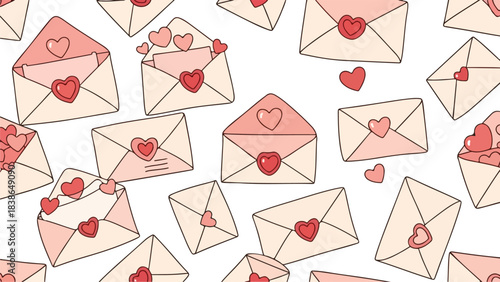 Love Letters Pattern Expressing Affection Through the Art of the Written Word