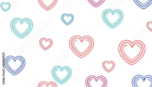Heart Pattern A Romantic and Colorful Design for Love and Affection
