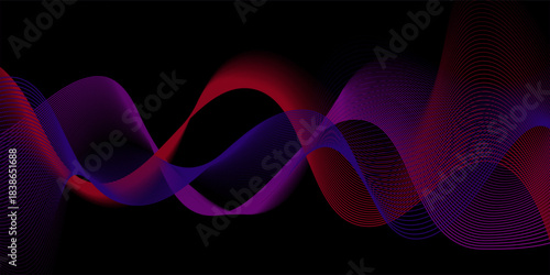 Music equalizer sound wave illustration vector.