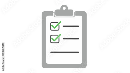 Clipboard with Checklist and Green Checkmarks on a Black Background Offering a Visual Representation of Task Completion and Success