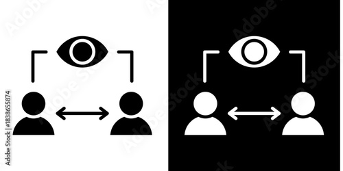 Shared Vision Icon Set White Style Collection
