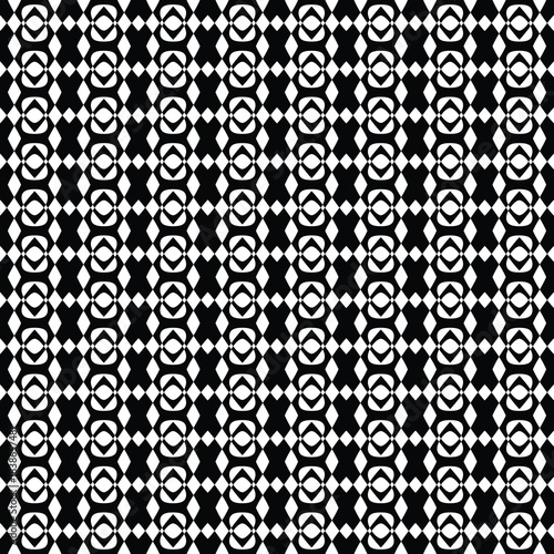 Seamless ethnic pattern, ethnic geometric ornate, black and white background, vector design