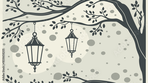 Animated Crescent Moon with Moving Clouds Night Sky Background