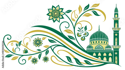 Animated Crescent Moon with Moving Clouds Night Sky Background