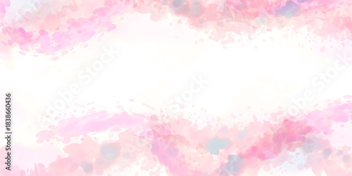 和柄　ピンク　水彩　模様　背景