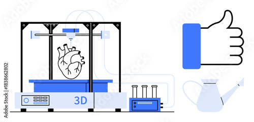 3D printing revolutionizing healthcare with 3D printed anatomical heart model. 3D printing enhances medical prototyping, making breakthroughs in various fields. For education, innovation, technology