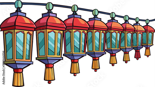 Deep Blue Night Sky with Crescent Moon and Shimmering Stars