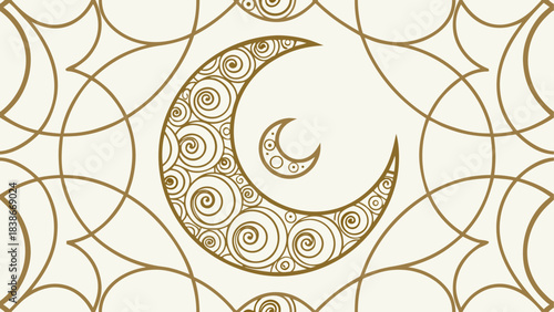 Silhouette of Man Walking Toward Geometric Star Shape