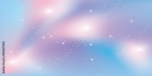Holographic fantasy rainbow unicorn background. Magic unicorn hologram. kawaii princess gradient. Abstract fabulous background for Christmas, new year, Xmas holidays, celebration, party. Vector EPS10.
