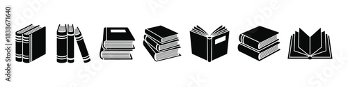 Versatile Collection of Book Icons for Education, Reading, and Knowledge Resources