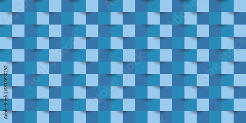 青　立体　幾何学　模様　背景