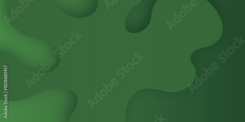 緑　立体　幾何学　模様　背景