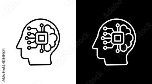 Artificial Intelligence With Icon Set Design