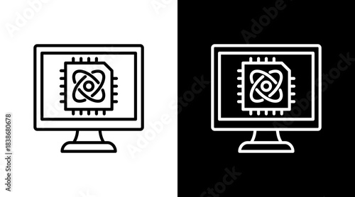 Quantum Computing With Icon Set Design