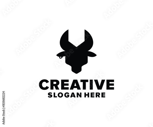 Creative Bull Head Logo Design For Branding, Modern Business Identity And Bold Visuals