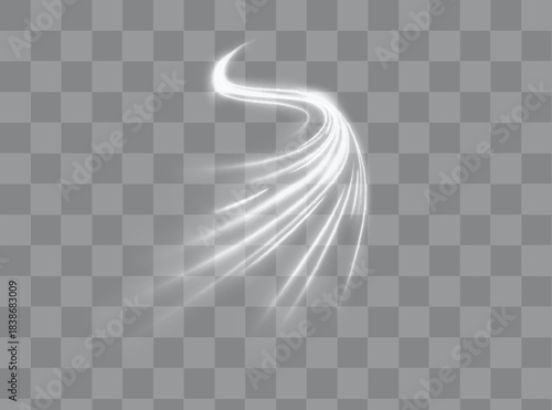 City road car light trails motion background. Illustration of light ray, stripe line with white white light, speed motion background