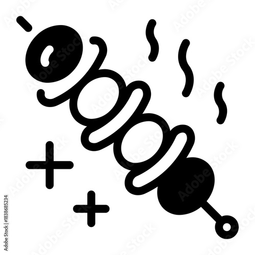 This Skewer icon is suitable for barbecue party.