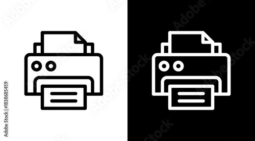 Print With Icon Set Design