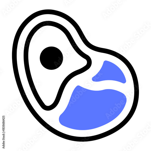 This Beef icon is suitable for barbecue party.