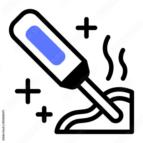 This Meat Thermometer icon is suitable for barbecue party.