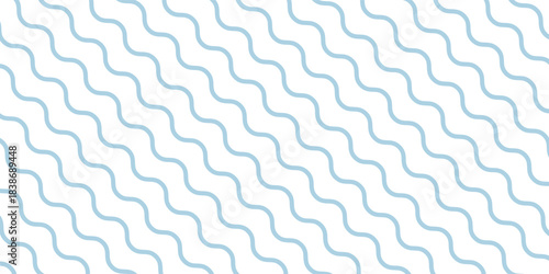 Seamless Wave Pattern, Hand drawn water sea vector background. Wavy beach print, curly grunge paint lines,