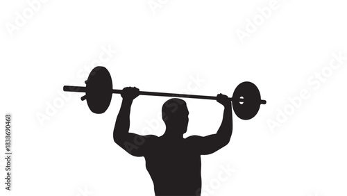man lifting dumbbell