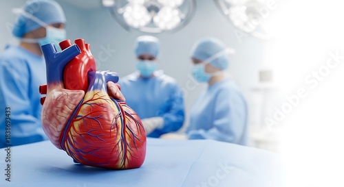 Heart Surgery Medical Team Cardiovascular Healthcare Cardiac Anatomical Model